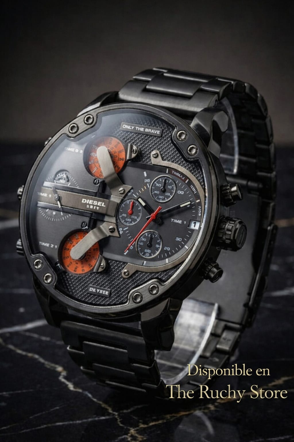 Reloj Chrono Black Steel