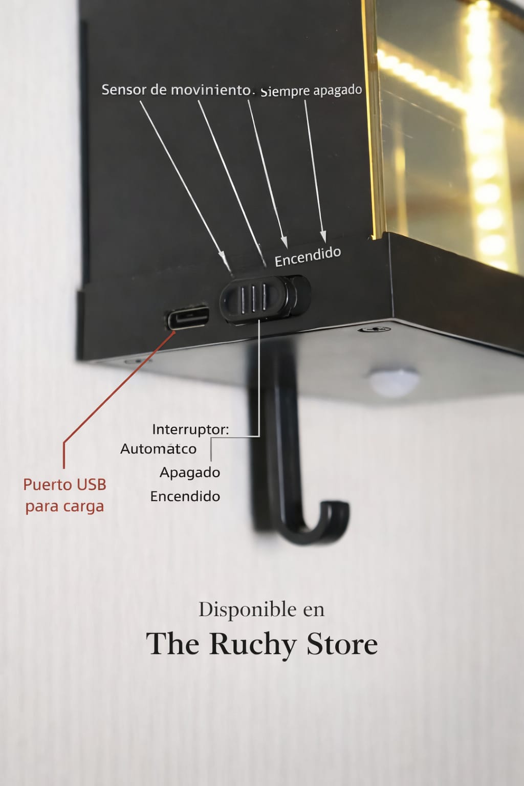 Soporte Premium con Luz Infinita