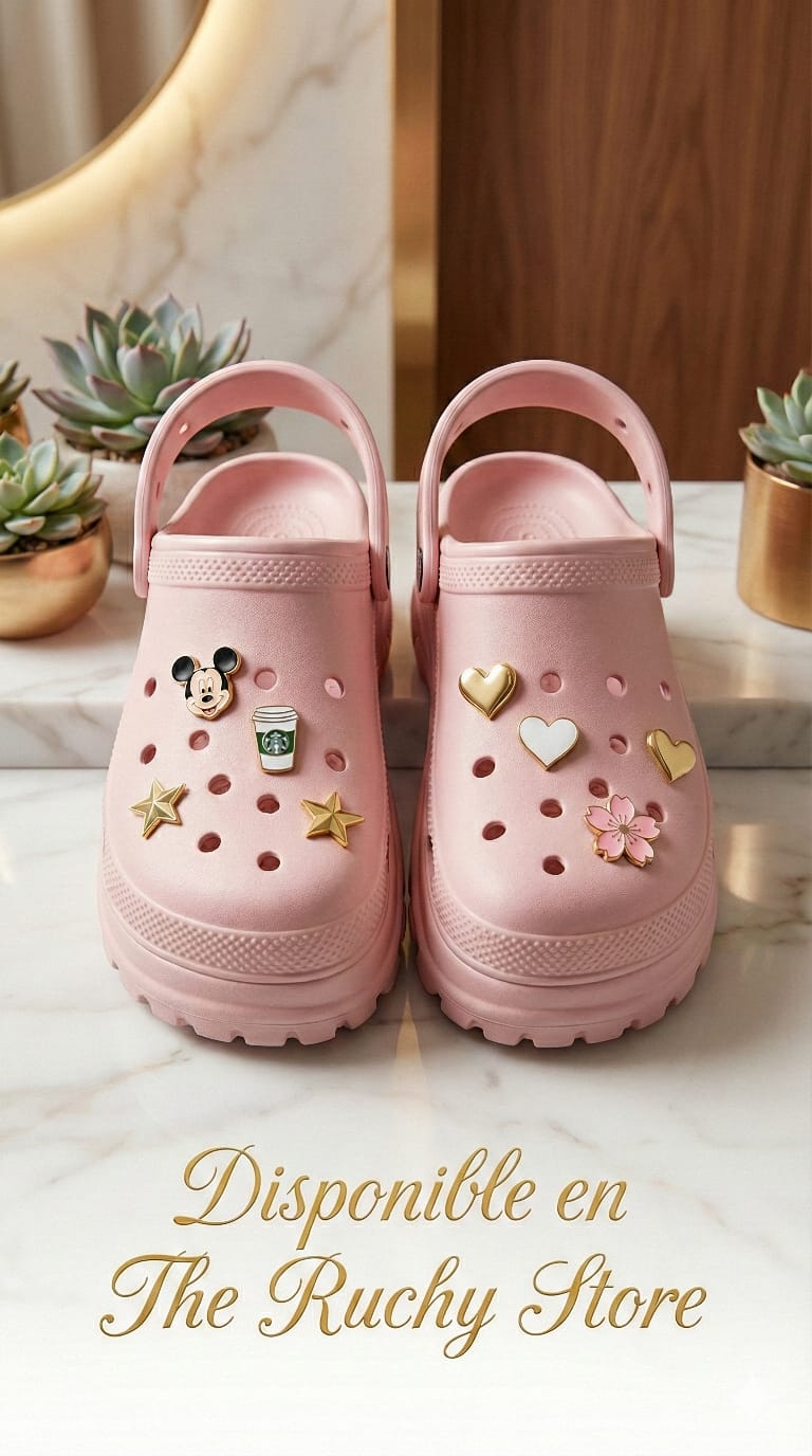 TRS Pink Charm Clogs